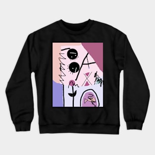 Kids and Scribbles Stick Figure Crewneck Sweatshirt